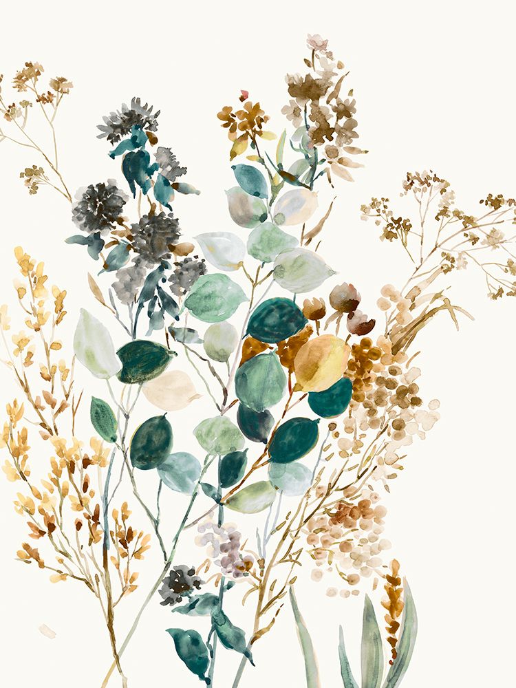 Whispering Autumn Flora I art print by PI Studio for $57.95 CAD