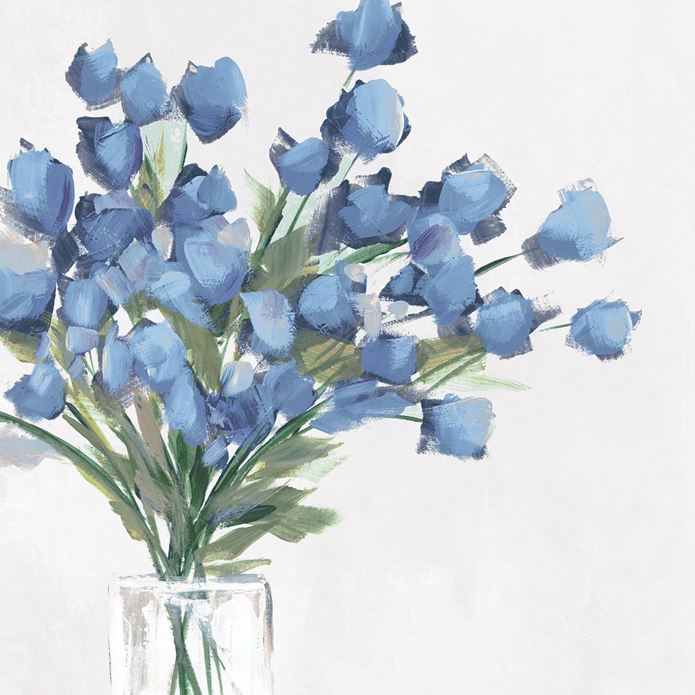 Blue Blooms in Glass Vase art print by PI Studio for $57.95 CAD