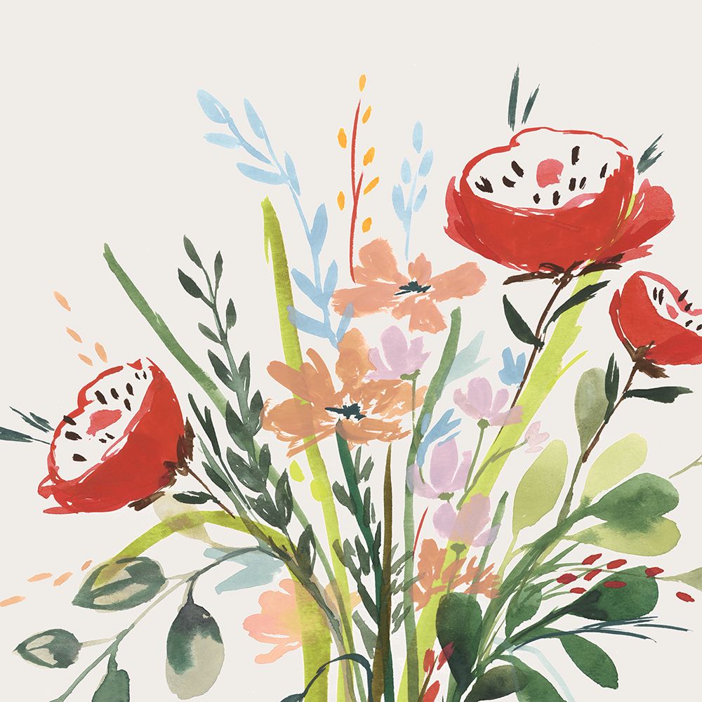 Vibrant Bouquet in Bloom I art print by PI Studio for $57.95 CAD