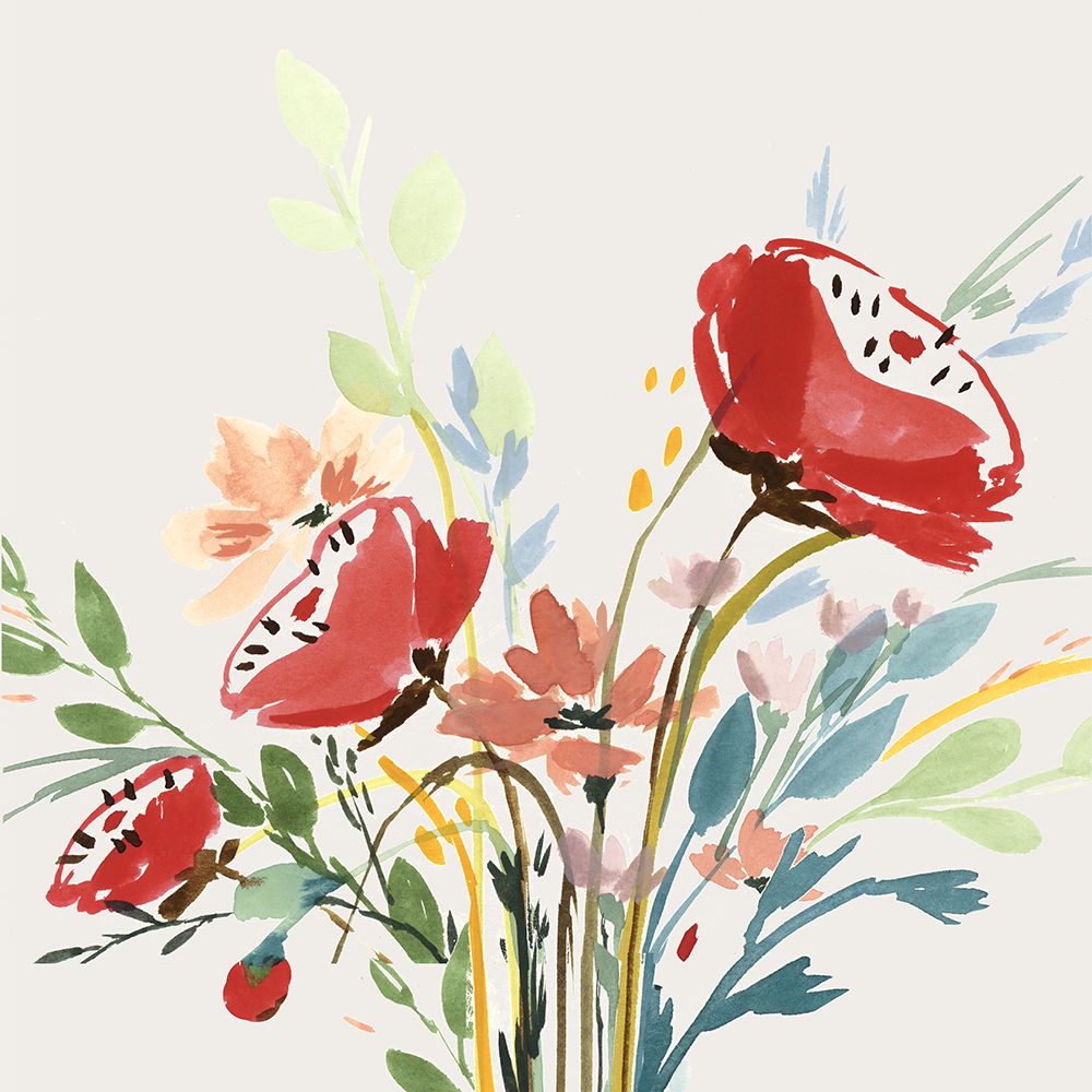 Vibrant Bouquet in Bloom II art print by PI Studio for $57.95 CAD