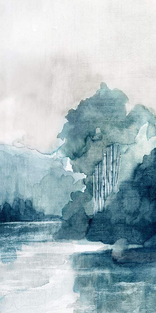 Misty River and Distant Hills II art print by PI Studio for $57.95 CAD