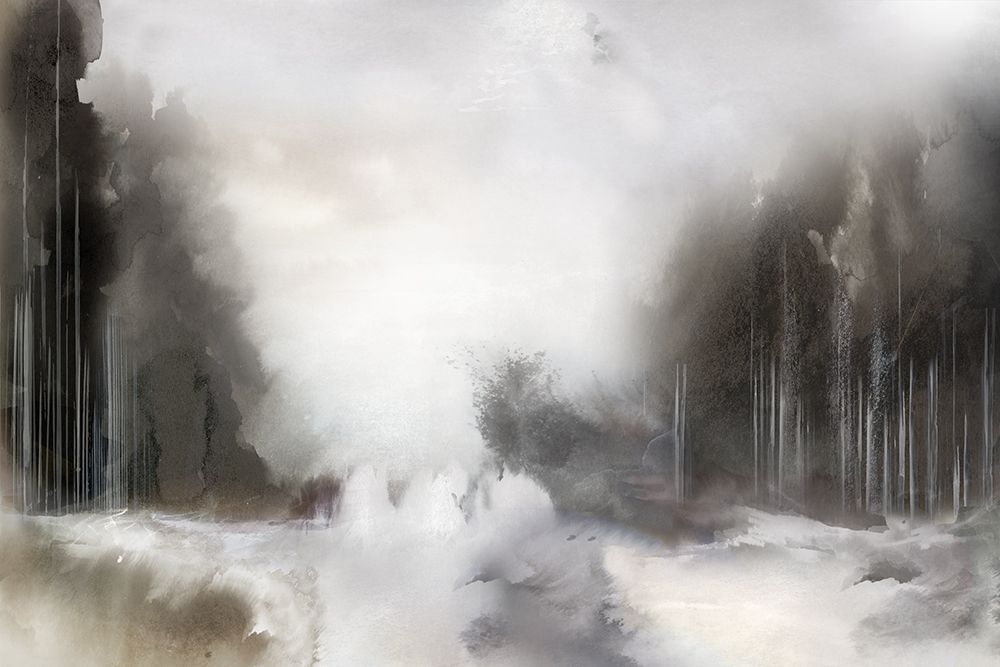 Mist Over Silent Forest Path art print by PI Studio for $57.95 CAD