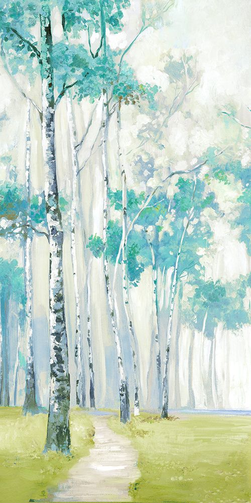 Pathway Through Birch Forest I art print by PI Studio for $57.95 CAD