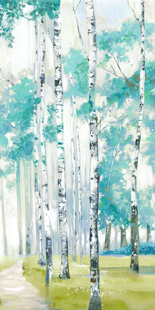 Pathway Through Birch Forest II art print by PI Studio for $57.95 CAD