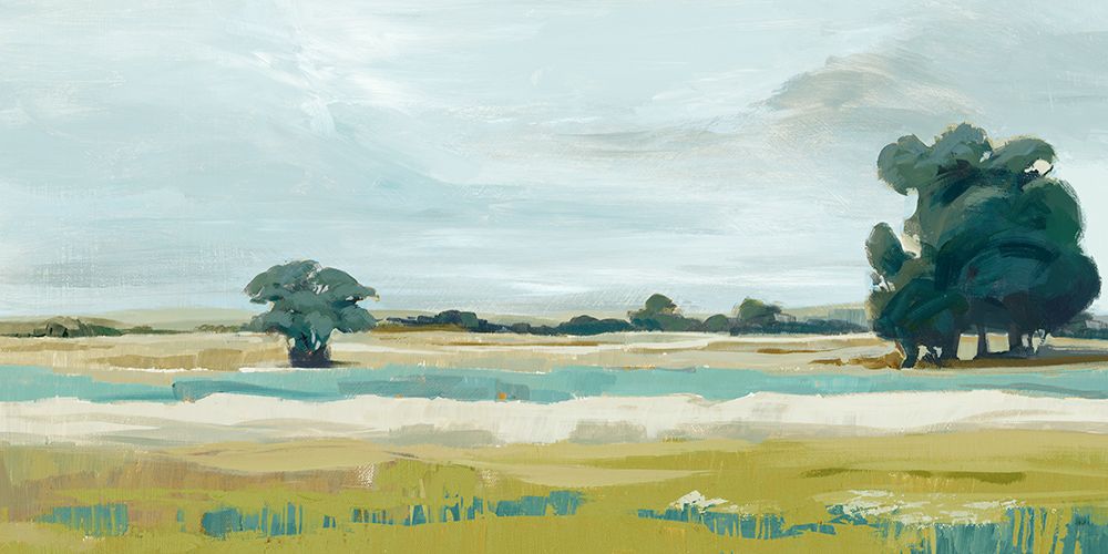 Tranquil Landscape with Distant Trees art print by PI Studio for $57.95 CAD