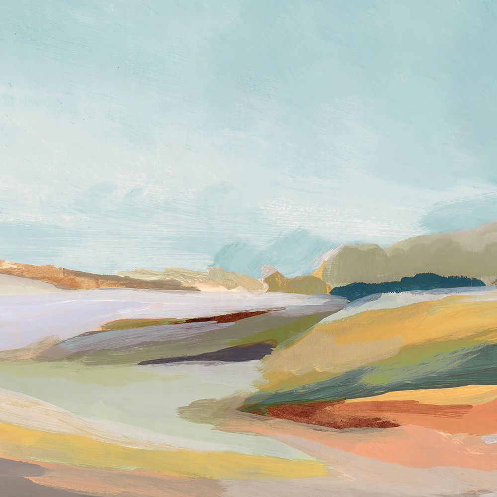 Pastel Horizon and Rolling Hills art print by PI Studio for $57.95 CAD