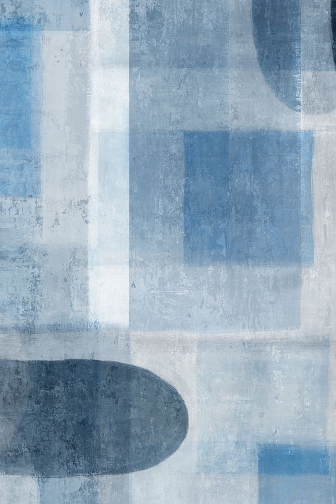 Blue Hues and Overlapping Forms art print by PI Studio for $57.95 CAD