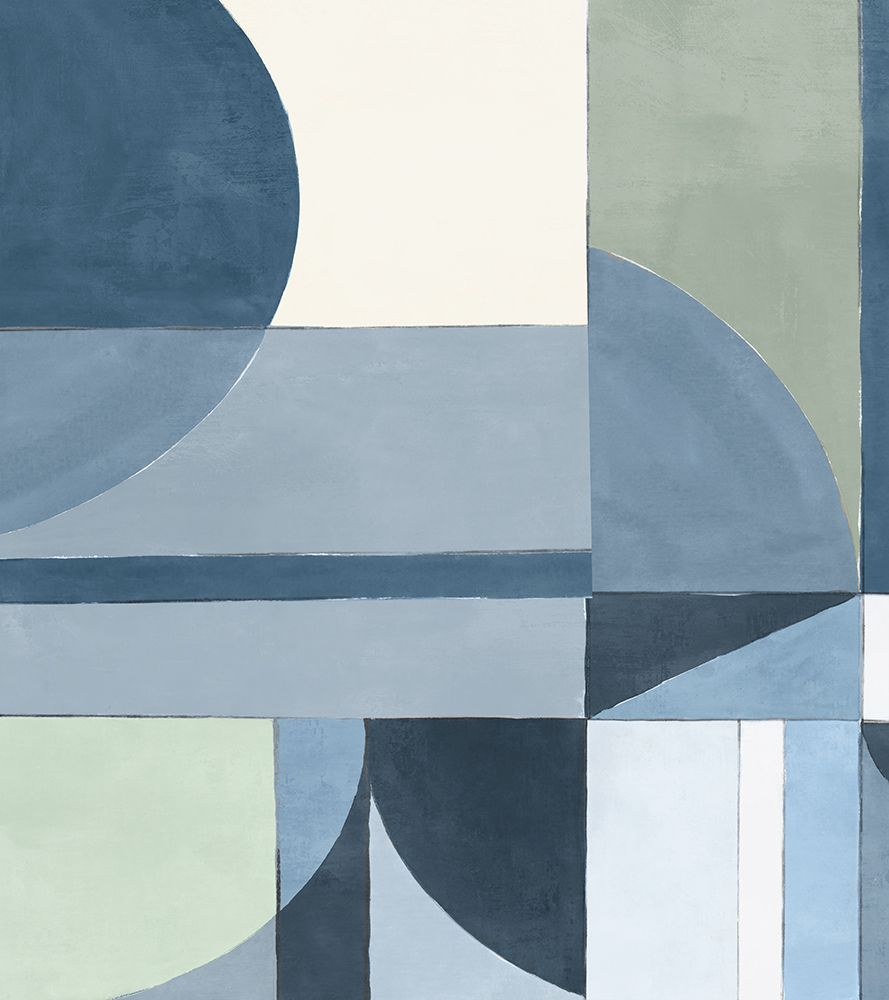 Geometric Harmony in Soft Hues I art print by PI Studio for $57.95 CAD