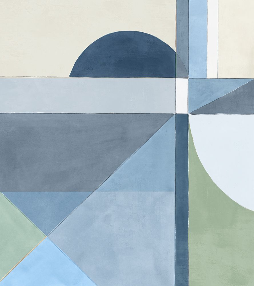 Geometric Harmony in Soft Hues II art print by PI Studio for $57.95 CAD