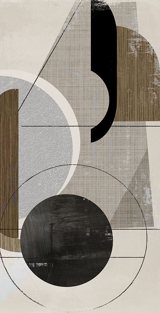 Geometric Harmony in Neutral Tones I art print by PI Studio for $57.95 CAD