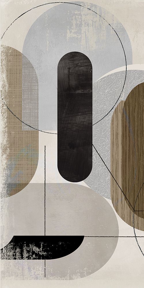 Geometric Harmony in Neutral Tones II art print by PI Studio for $57.95 CAD