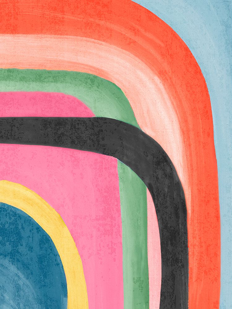 Colorful Layers in Harmony I art print by PI Studio for $57.95 CAD