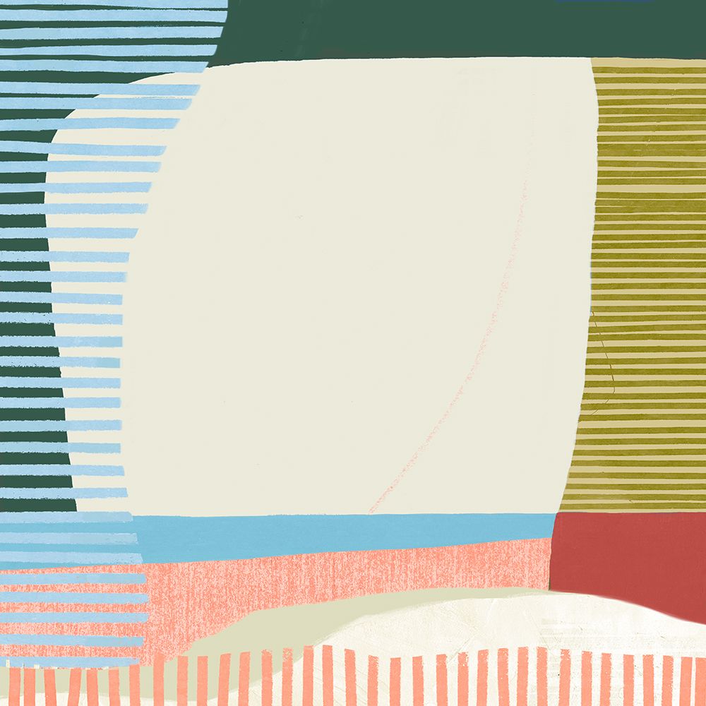 Waves of Colorful Stripes I art print by PI Studio for $57.95 CAD