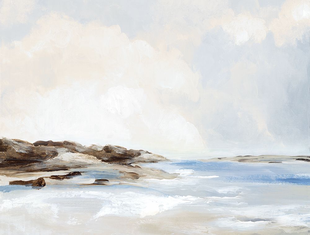 Coastal Serenity Under Cloudy Skies art print by PI Studio for $57.95 CAD