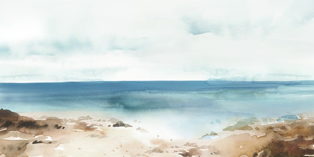 Calm Shoreline Under Cloudy Sky art print by PI Studio for $57.95 CAD