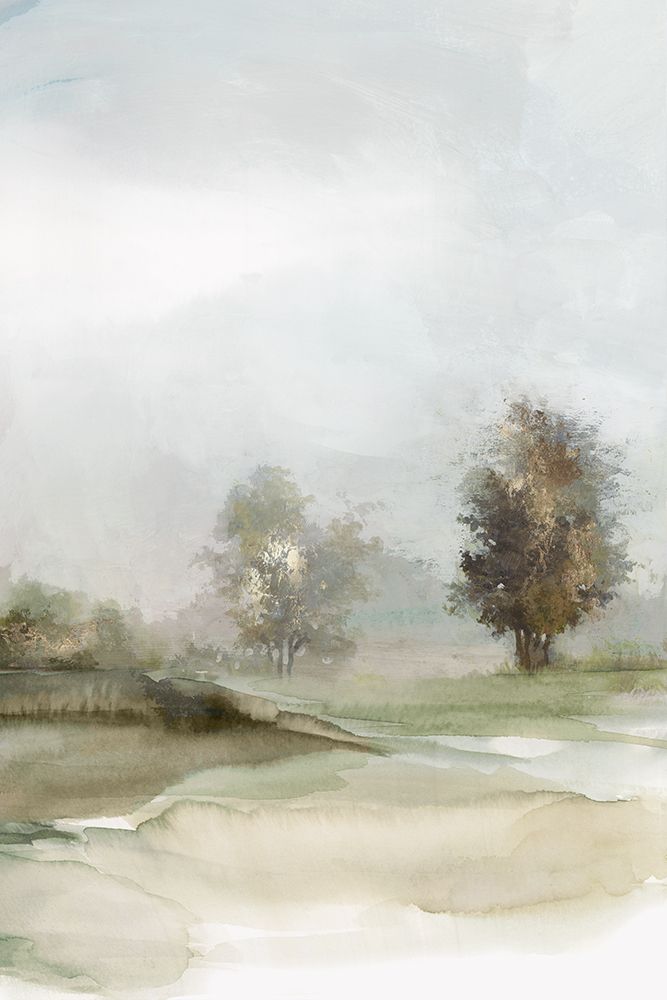 Misty Landscape with Two Trees art print by PI Studio for $57.95 CAD
