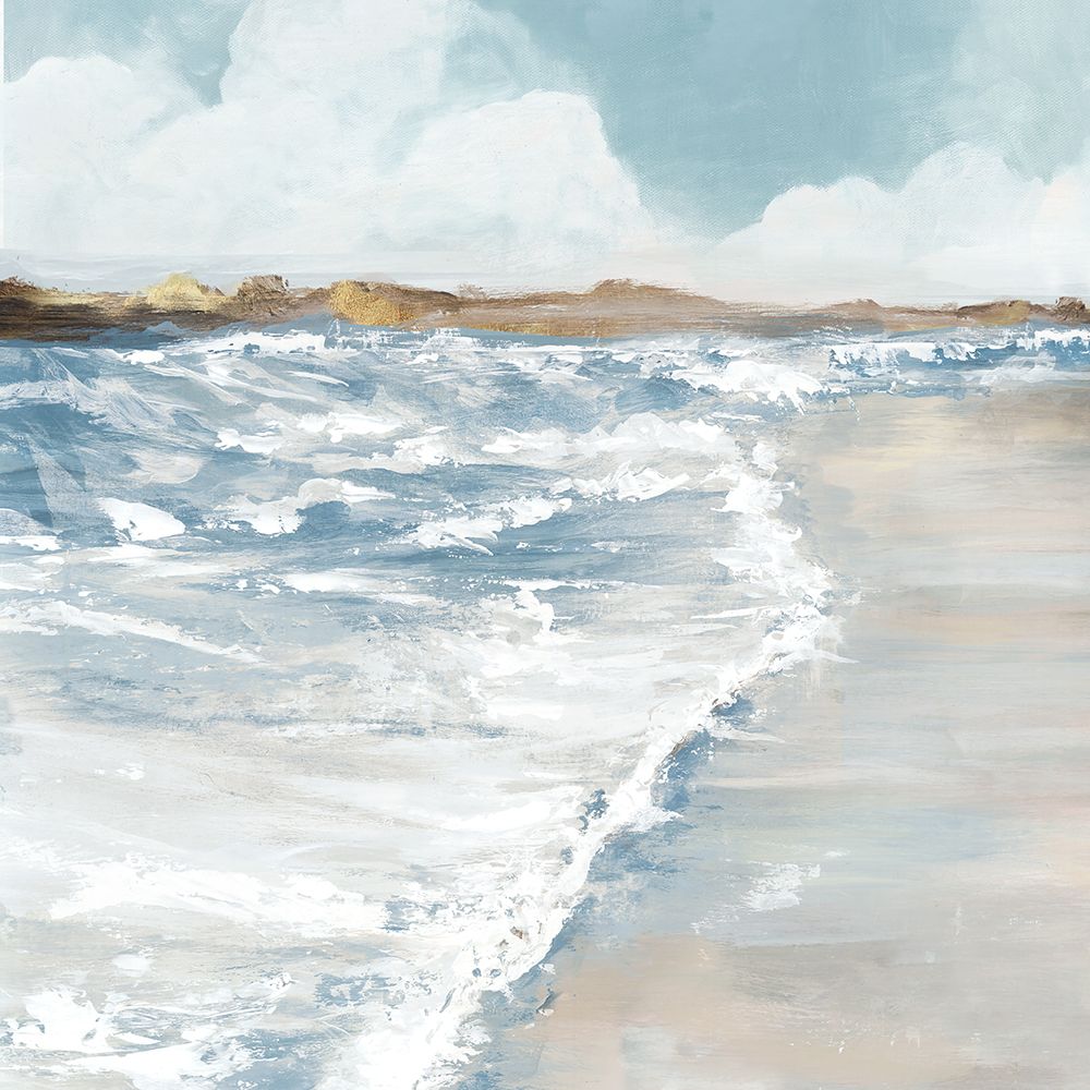 Coastal Waves and Sand Harmony art print by PI Studio for $57.95 CAD