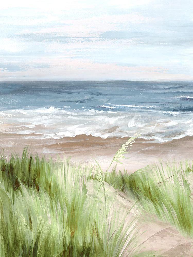Coastal Serenity with Rolling Waves I art print by PI Studio for $57.95 CAD
