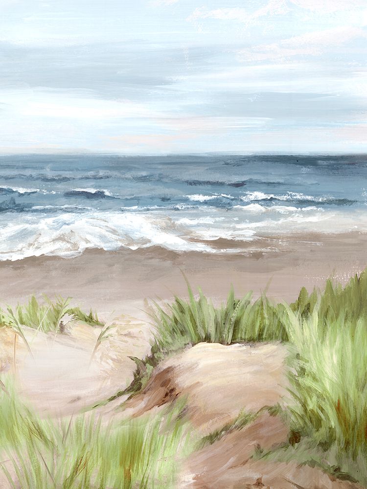 Coastal Serenity with Rolling Waves II art print by PI Studio for $57.95 CAD