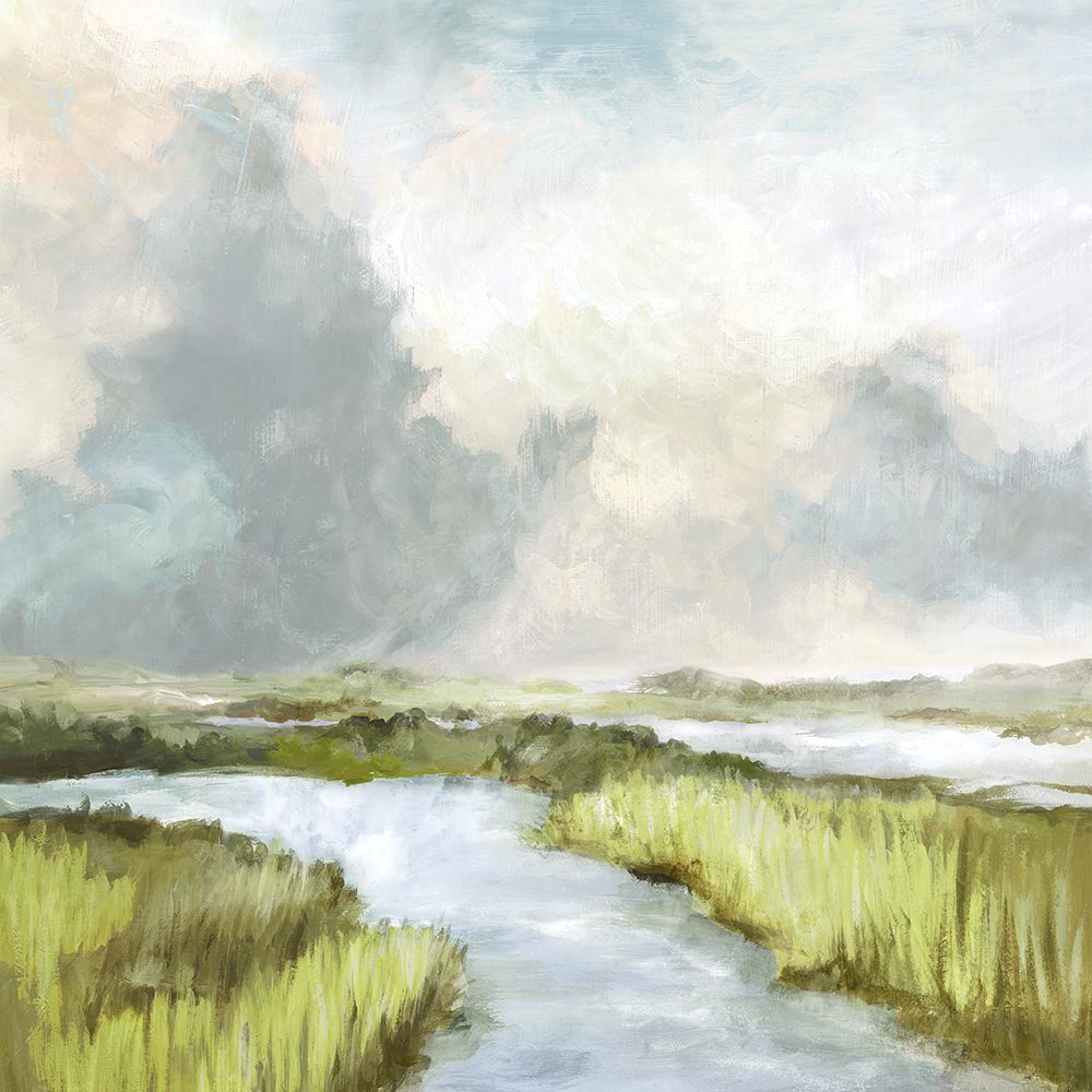 Calm River Under Brooding Skies art print by PI Studio for $57.95 CAD