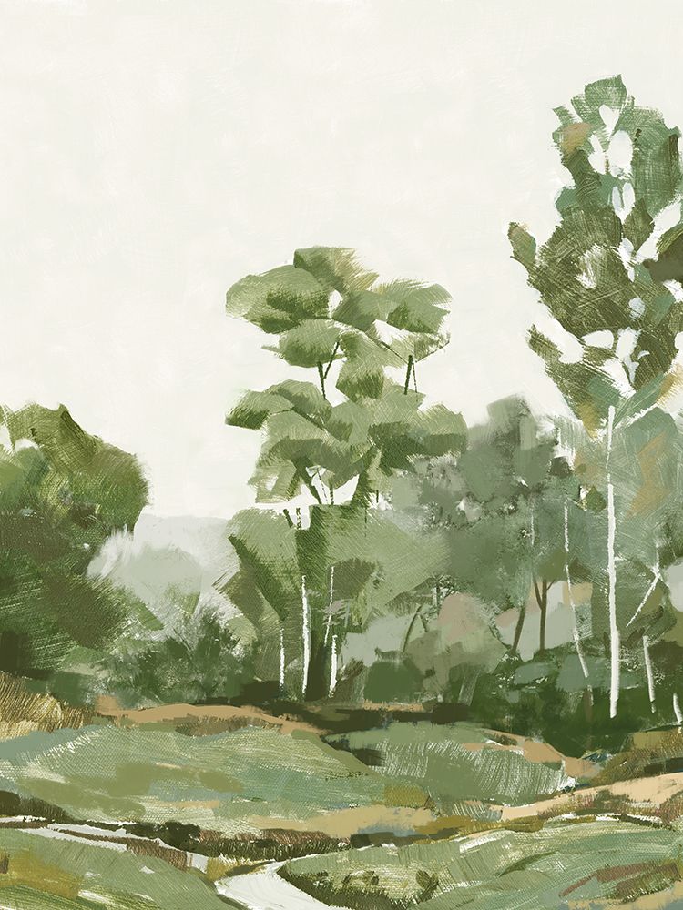 Trees in Gentle Hues II art print by PI Studio for $57.95 CAD