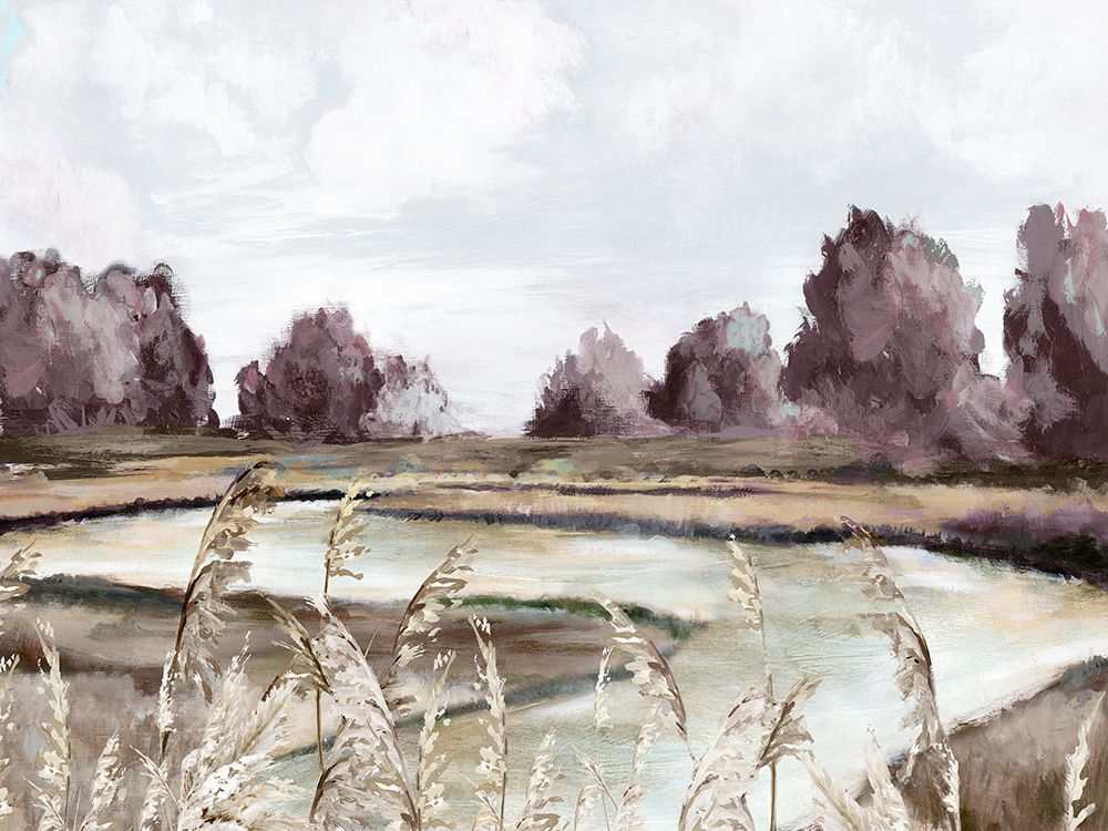 Pastel Landscape with Gentle Trees art print by PI Studio for $57.95 CAD