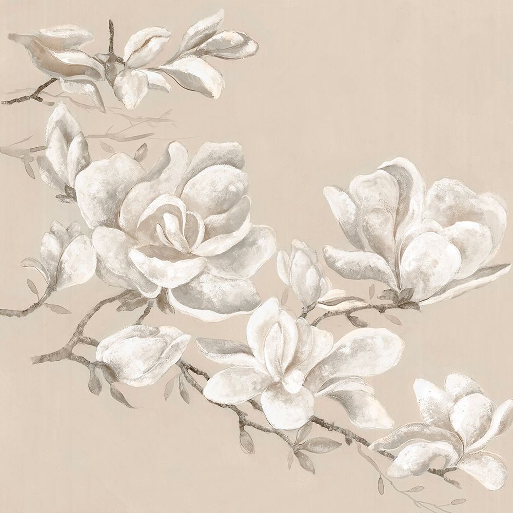 Neutral Magnolia I art print by Maya Woods for $57.95 CAD