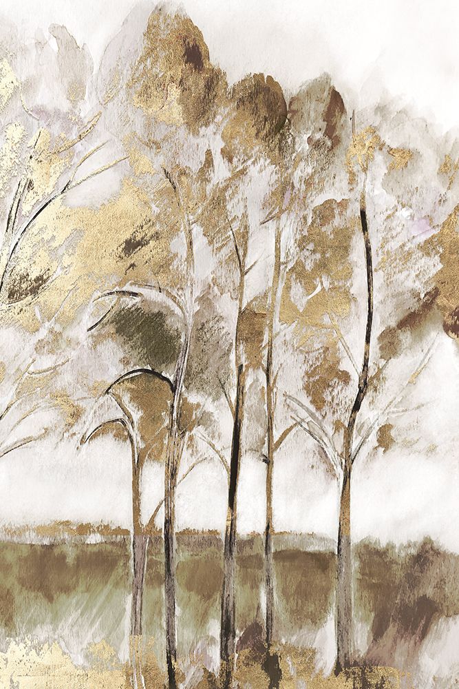 Golden Majestic Winds I art print by Maya Woods for $57.95 CAD