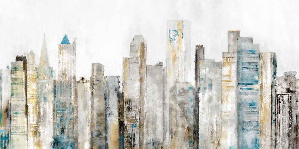 Golden City Life II art print by Maya Woods for $57.95 CAD