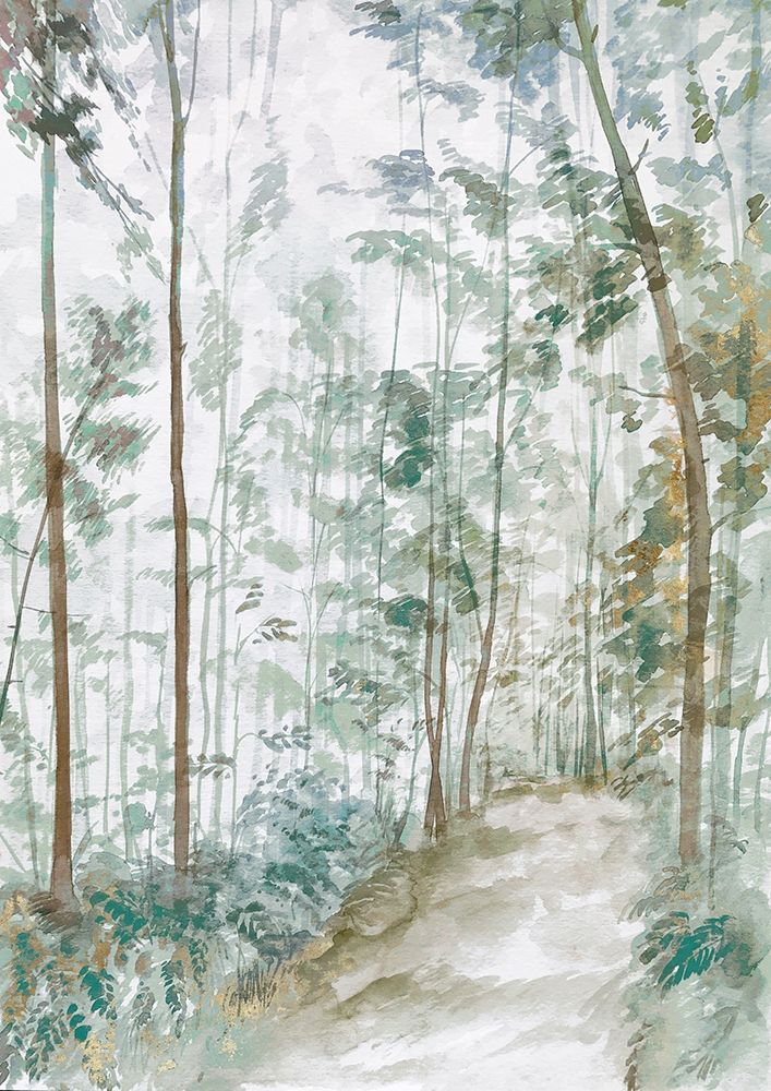 Silver Tree Forest art print by Maya Woods for $57.95 CAD
