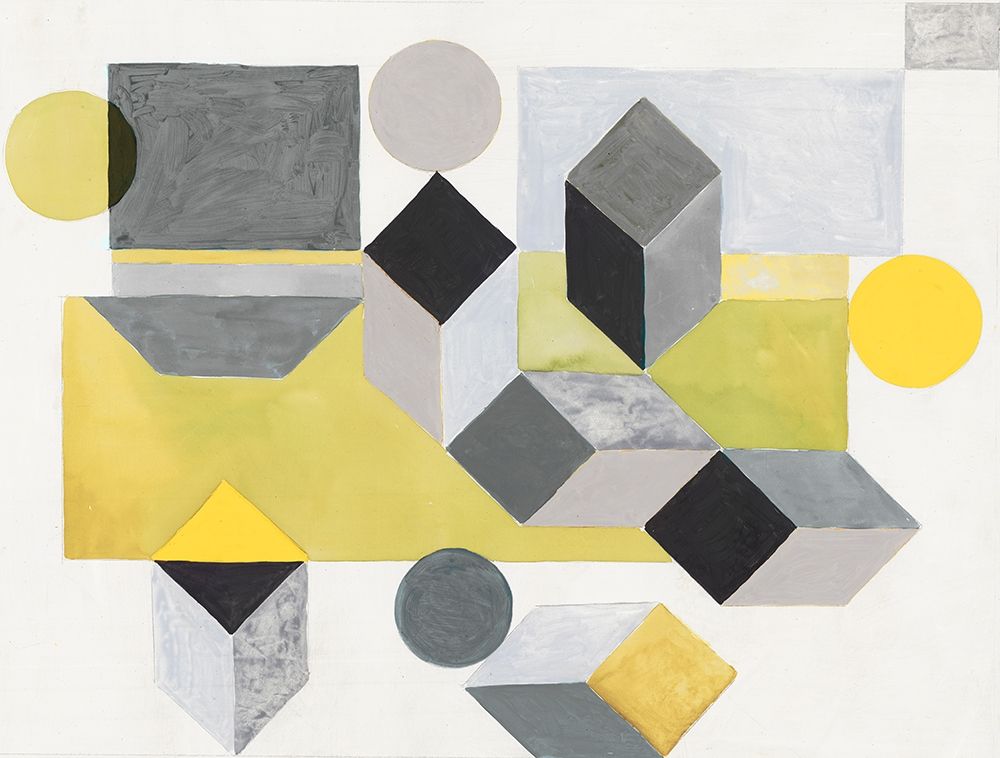 Our Own Paths I -Yellow Version art print by Maya Woods for $57.95 CAD