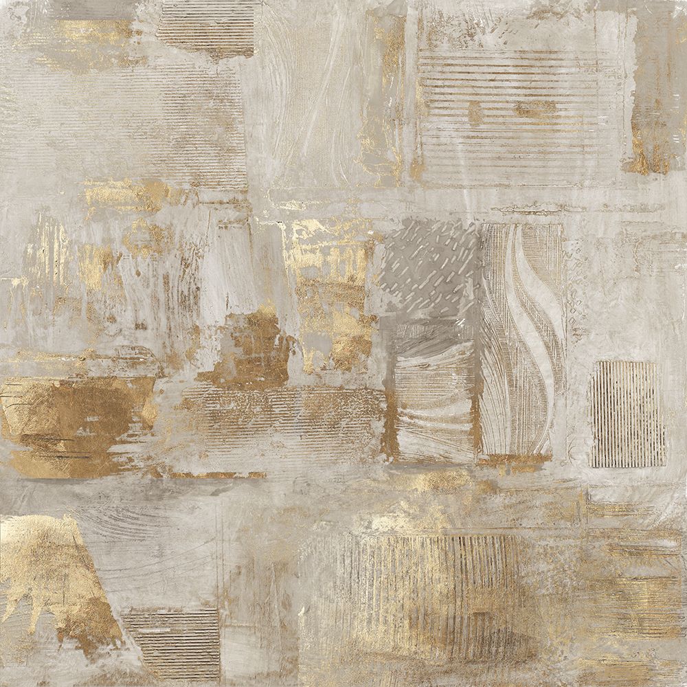 Golden Grid II art print by Maya Woods for $57.95 CAD