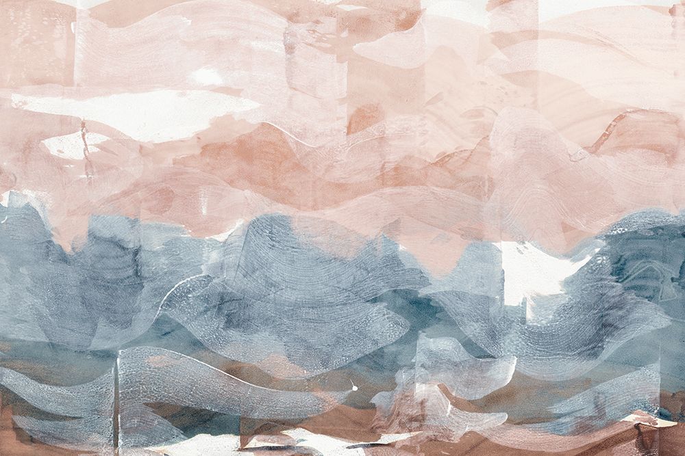 Blue and Pink Stroke art print by Maya Woods for $57.95 CAD