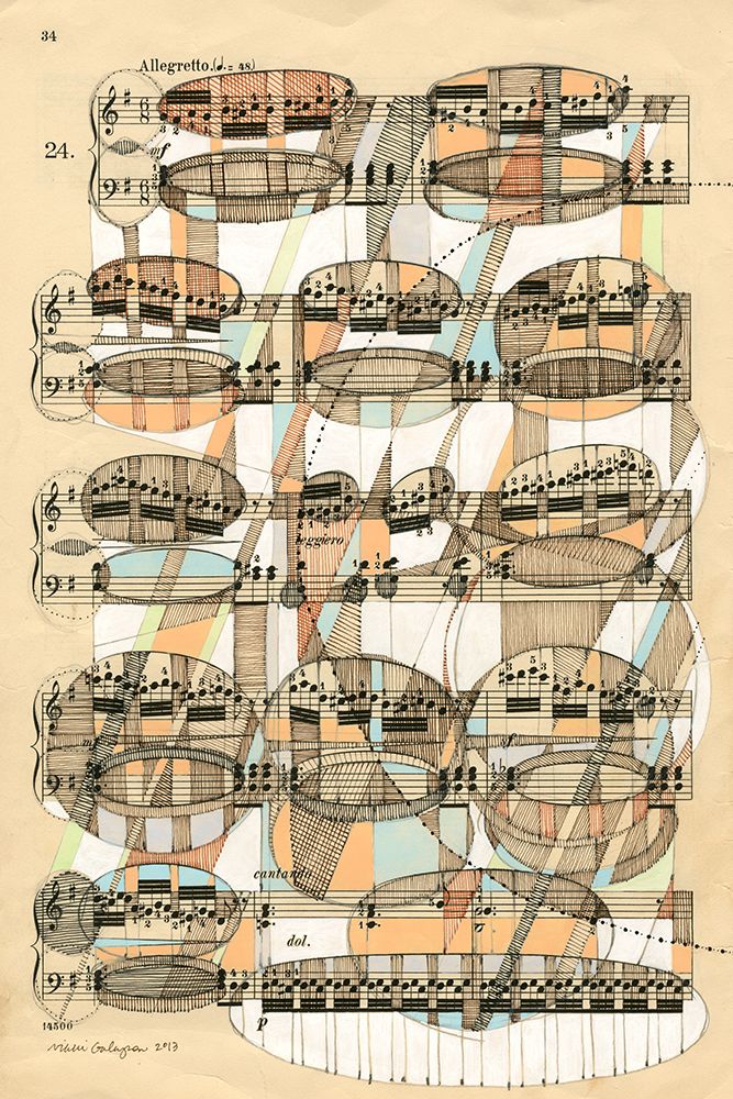 Geometry of Music art print by Nikki Galapon for $57.95 CAD