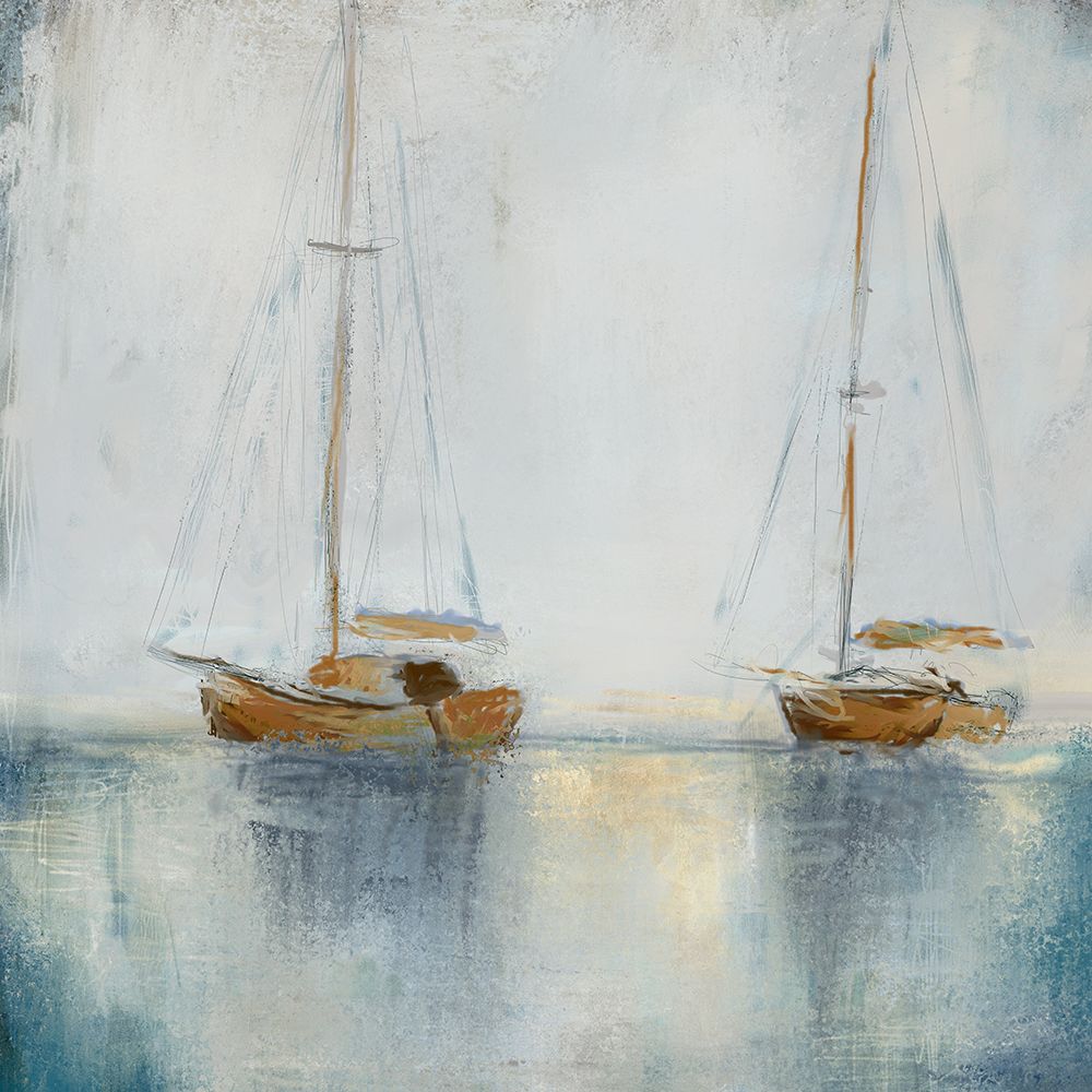 Blue Sailing II art print by Rick Novak for $57.95 CAD