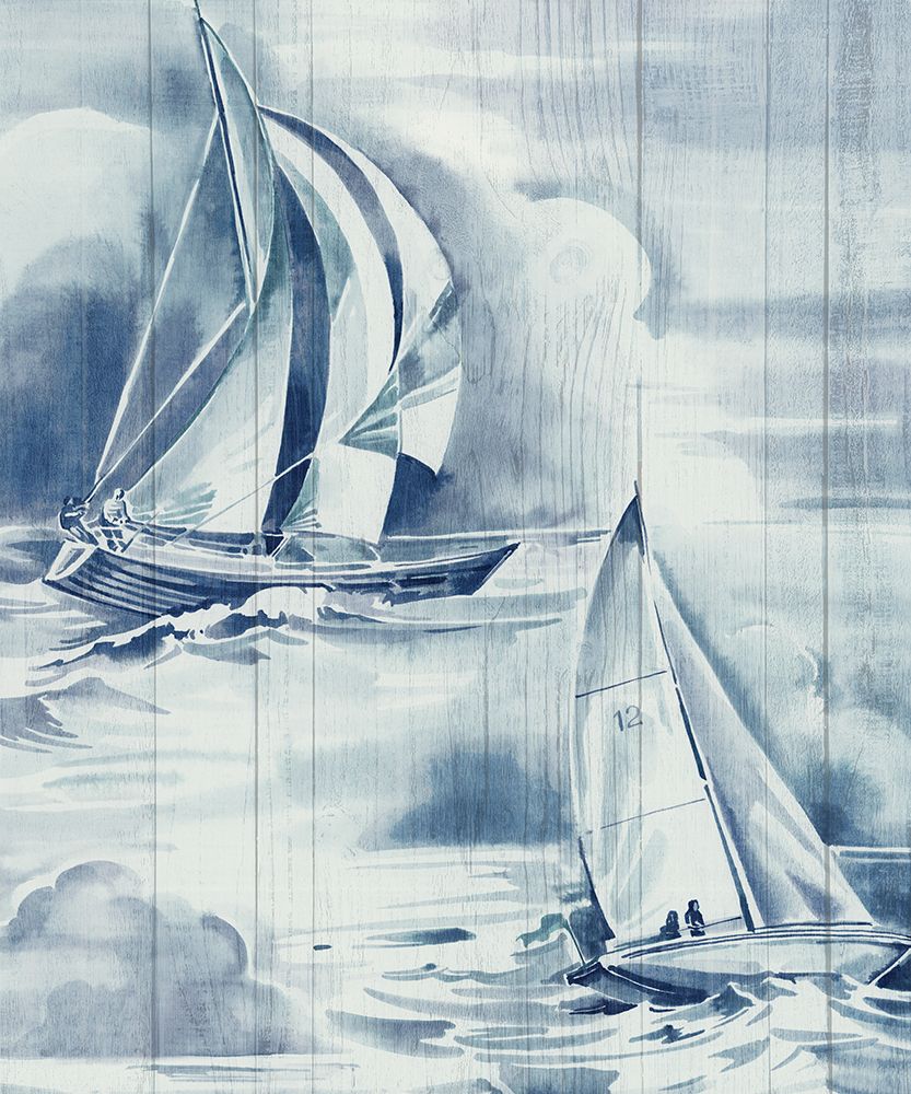 Blue Vintage Sea Life art print by Eli Jones for $57.95 CAD