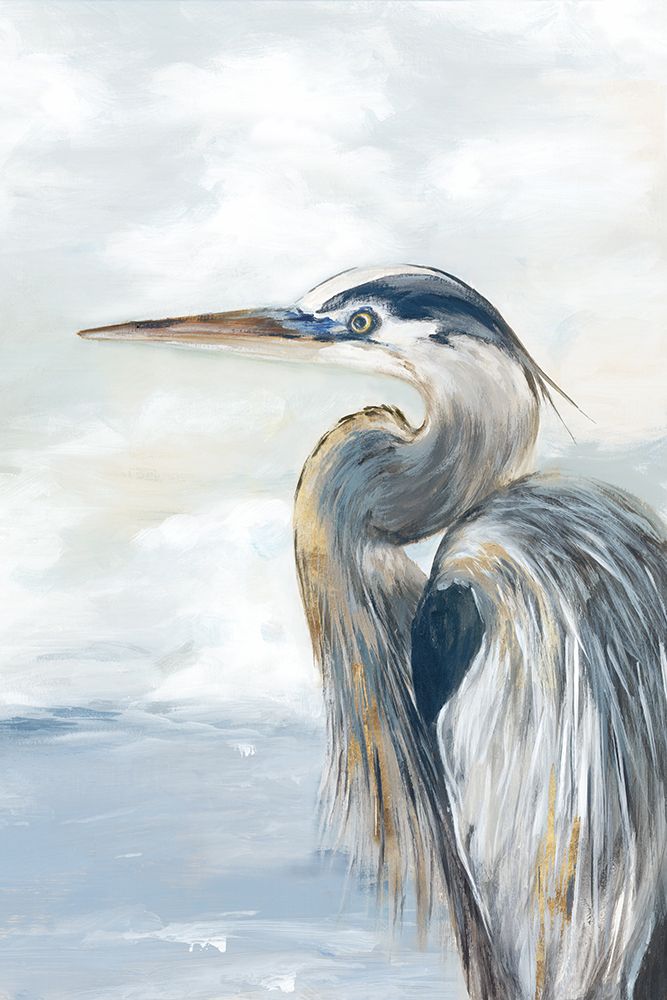 Morning Heron art print by Eli Jones for $57.95 CAD