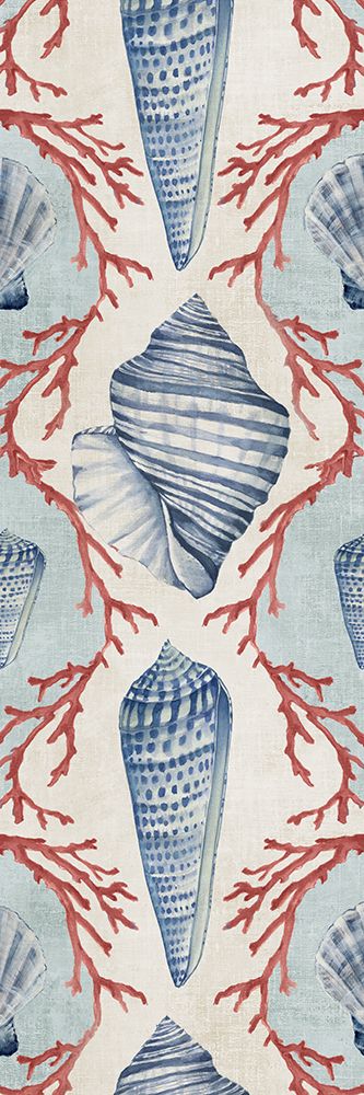 Damask Coral I art print by Eli Jones for $57.95 CAD