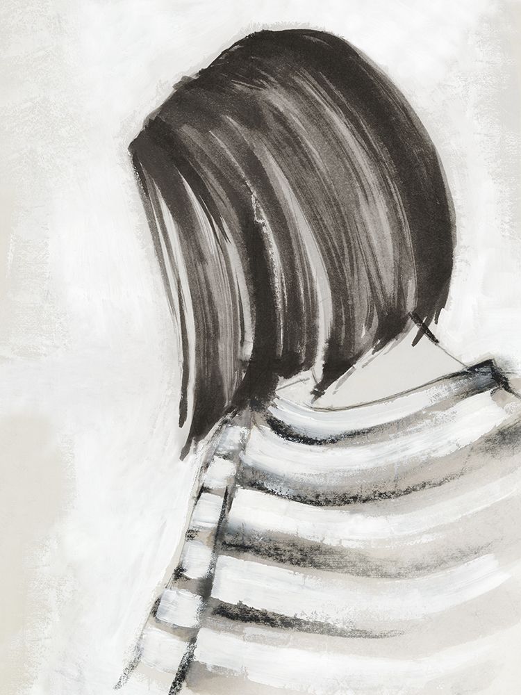 Quiet Reflection in Monochrome Stripes art print by Eli Jones for $57.95 CAD