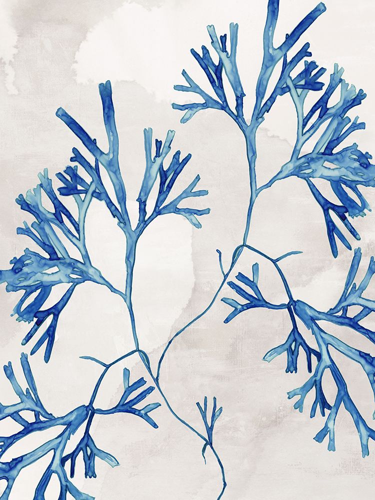 Blue Branches on Gentle Gray art print by Eli Jones for $57.95 CAD