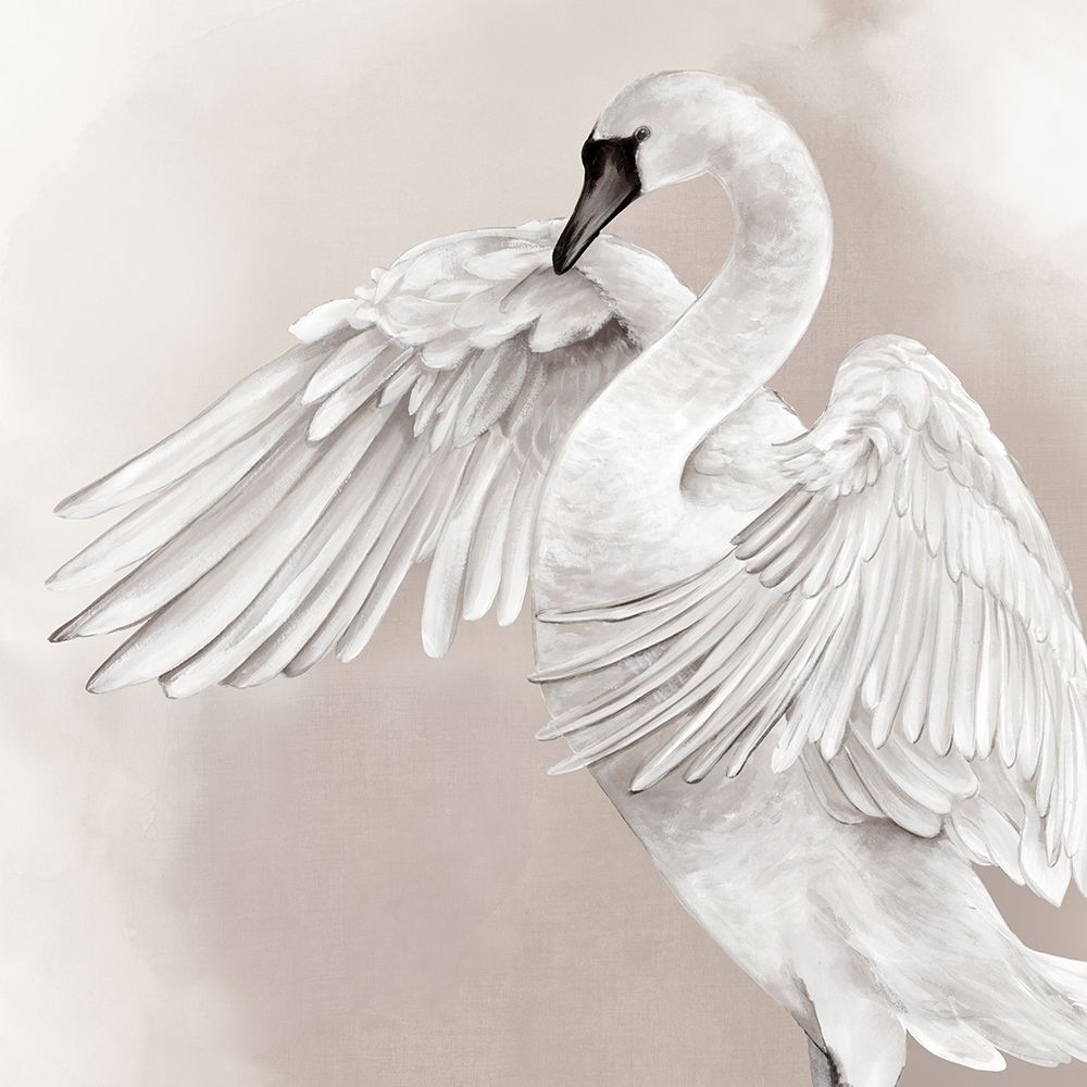 Graceful Swan in Neutral II art print by Eli Jones for $57.95 CAD