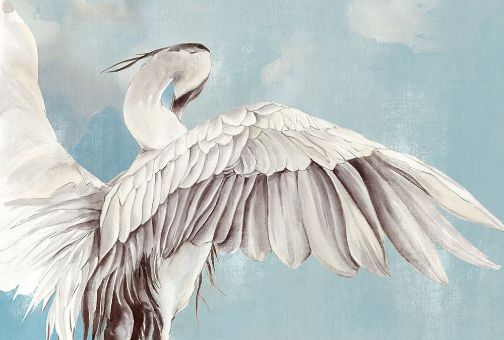 Graceful Heron Stretching Wings art print by Eli Jones for $57.95 CAD