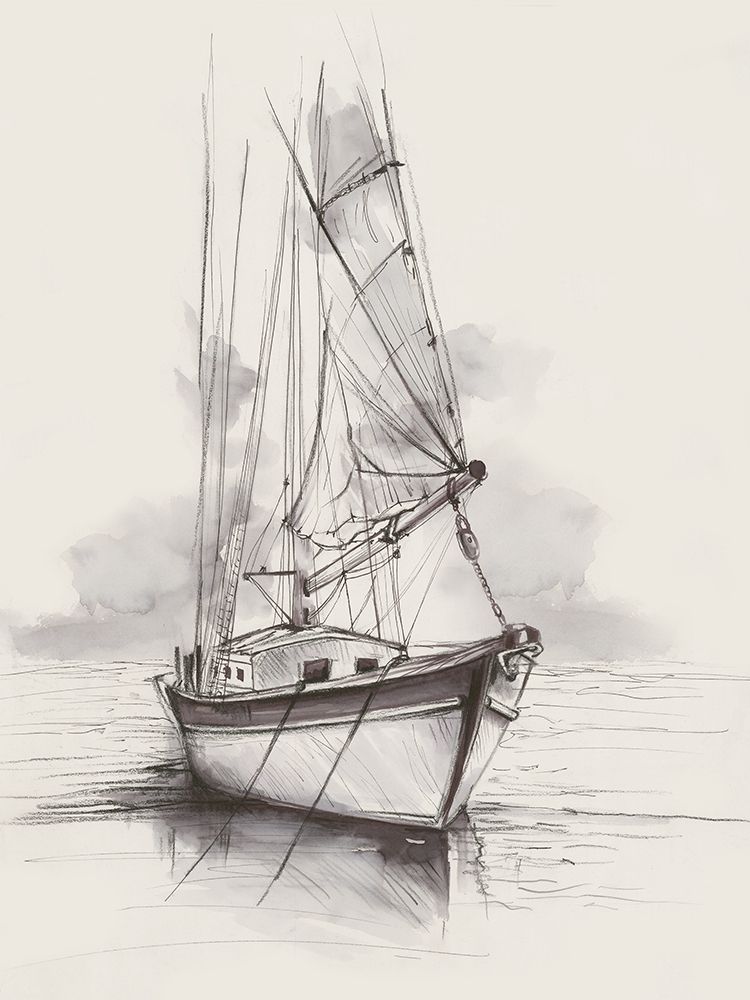 Sailboat Resting on Calm Waters art print by Eli Jones for $57.95 CAD