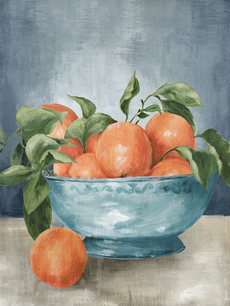 Citrus in Blue Bowl II art print by Eli Jones for $57.95 CAD