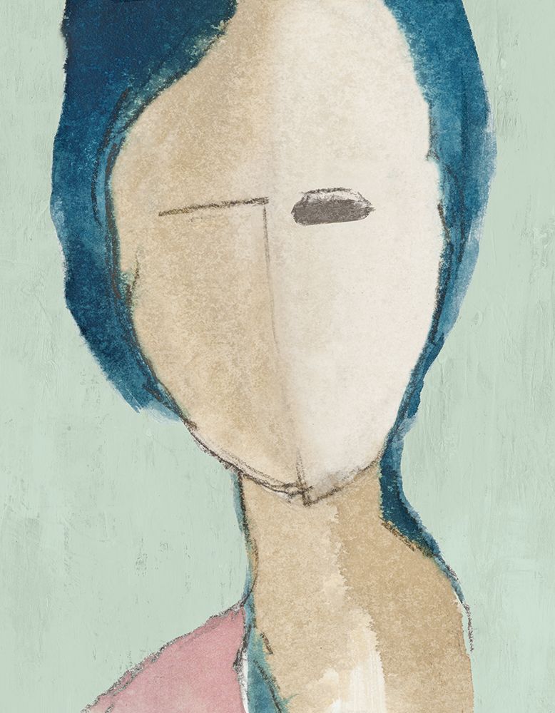 Faceless Presence in Blue art print by Eli Jones for $57.95 CAD