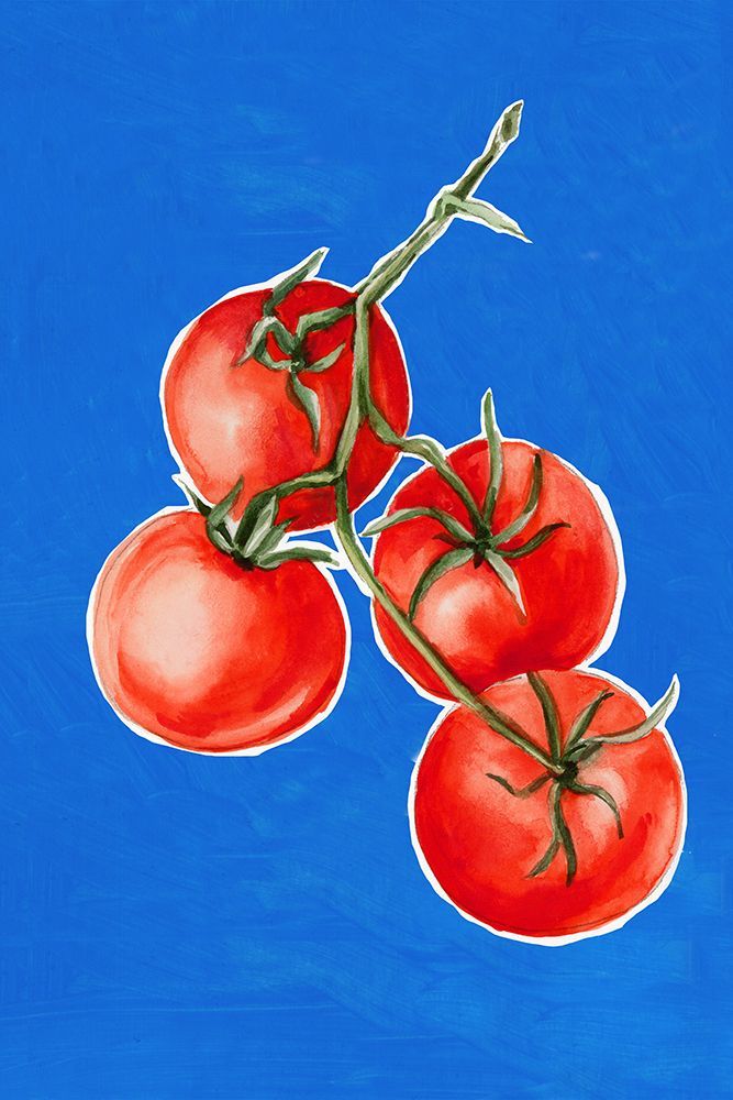 Bright Tomatoes Against Blue Sky art print by Eli Jones for $57.95 CAD
