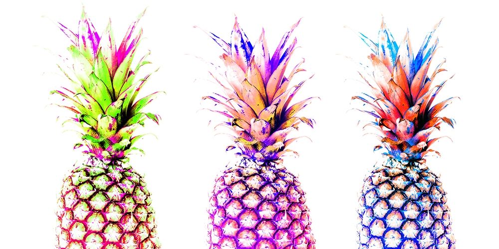 Colourful Pinapples I art print by Irena Orlov for $57.95 CAD