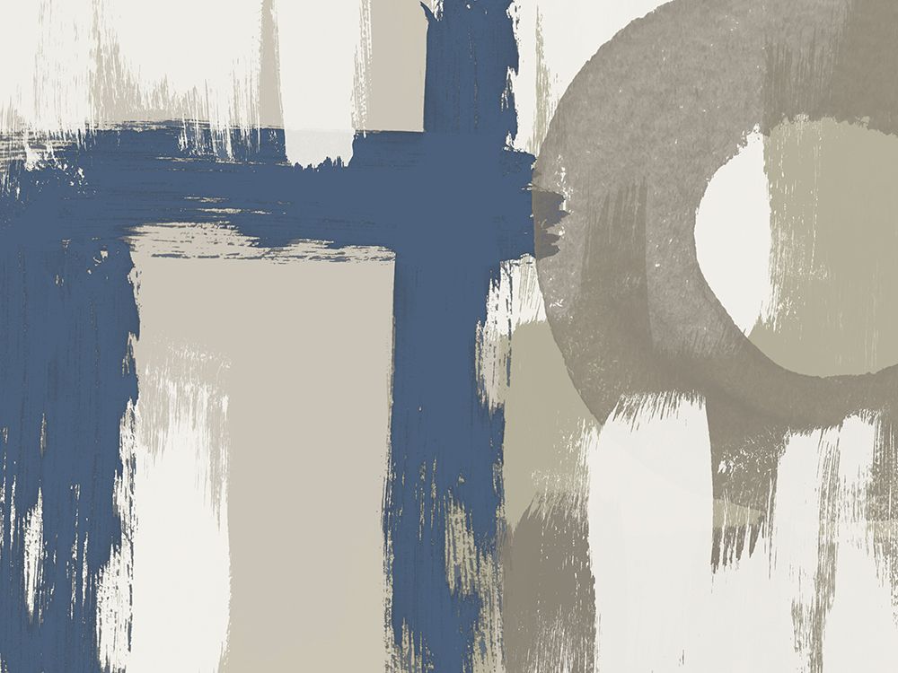 Blue Organic Shapes and Lines II art print by Irena Orlov for $57.95 CAD