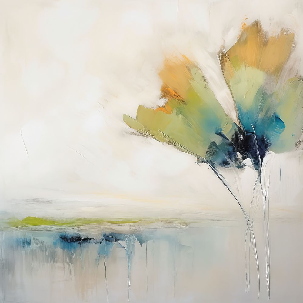 Blue Green Flowers II art print by Irena Orlov for $57.95 CAD
