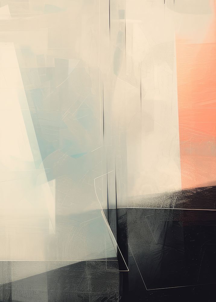 Geometric Forms Abstract Pink Muted II art print by Irena Orlov for $57.95 CAD
